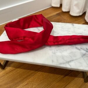 Red Satin Wired Headband